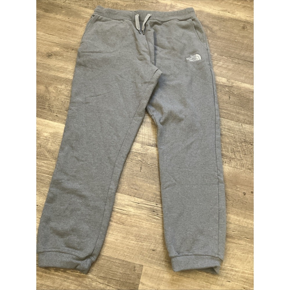 The North Face Sweatpants/joggers Gray Men's XL Relaxed Fit Drawstring Pockets